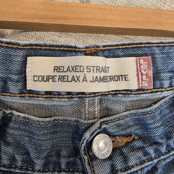 Levi's Men's Relaxed Straight Blue Jeans - Picture 6 of 16